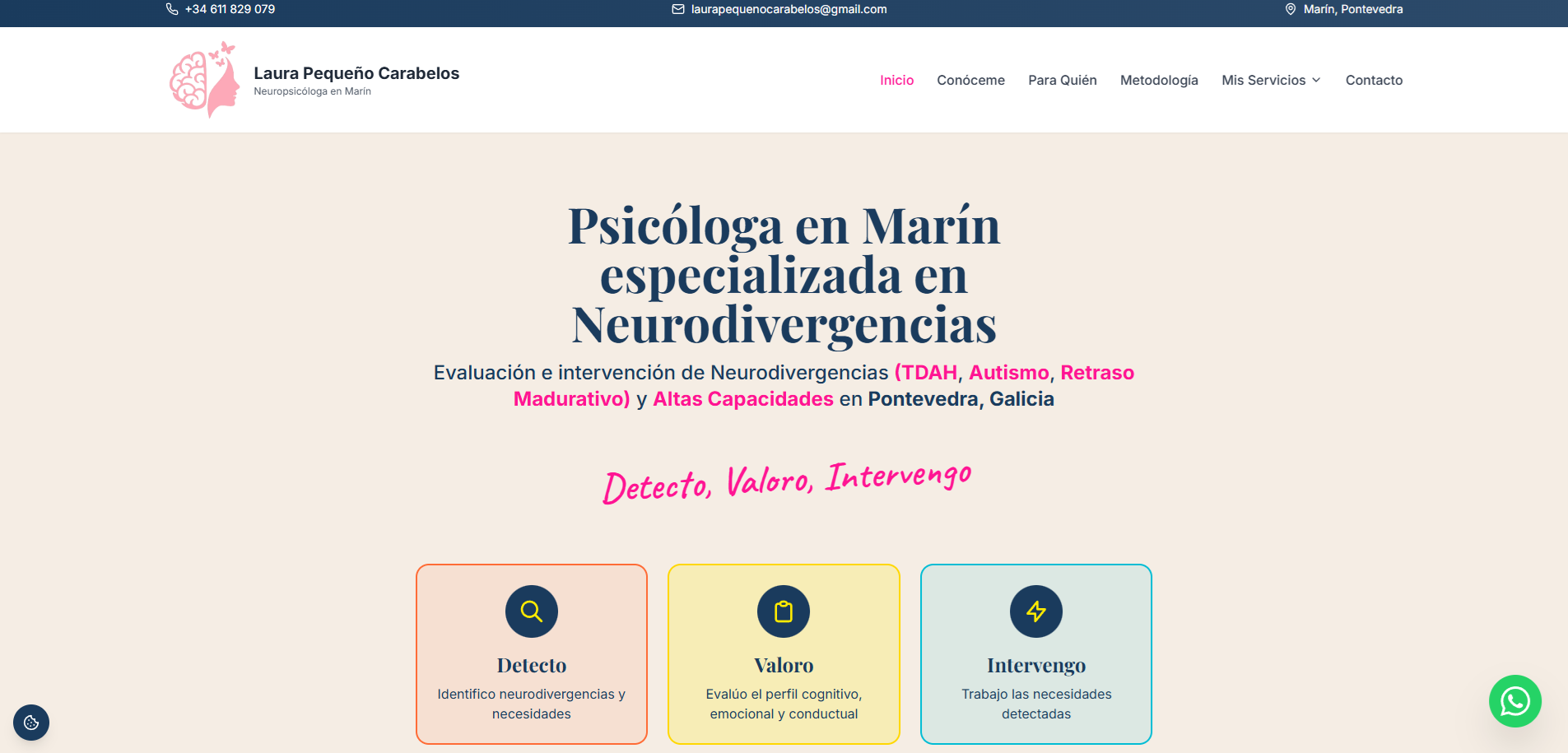 Neuropiscóloga Laura Pequeño Carabelos
